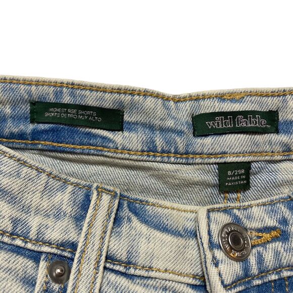 WILD FABLE *NEW* Highest Rise Shorts in Acid Wash Size 8 / 29 Womens Denim - Picture 3 of 7